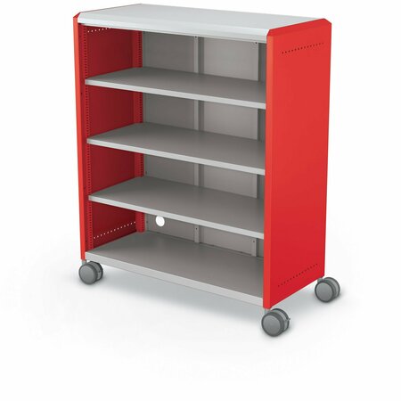 MOORECO Compass Cabinet Maxi H3 With Shelves Red 51.1in H x 42in W x 19.2in D C3A1C1D1X0